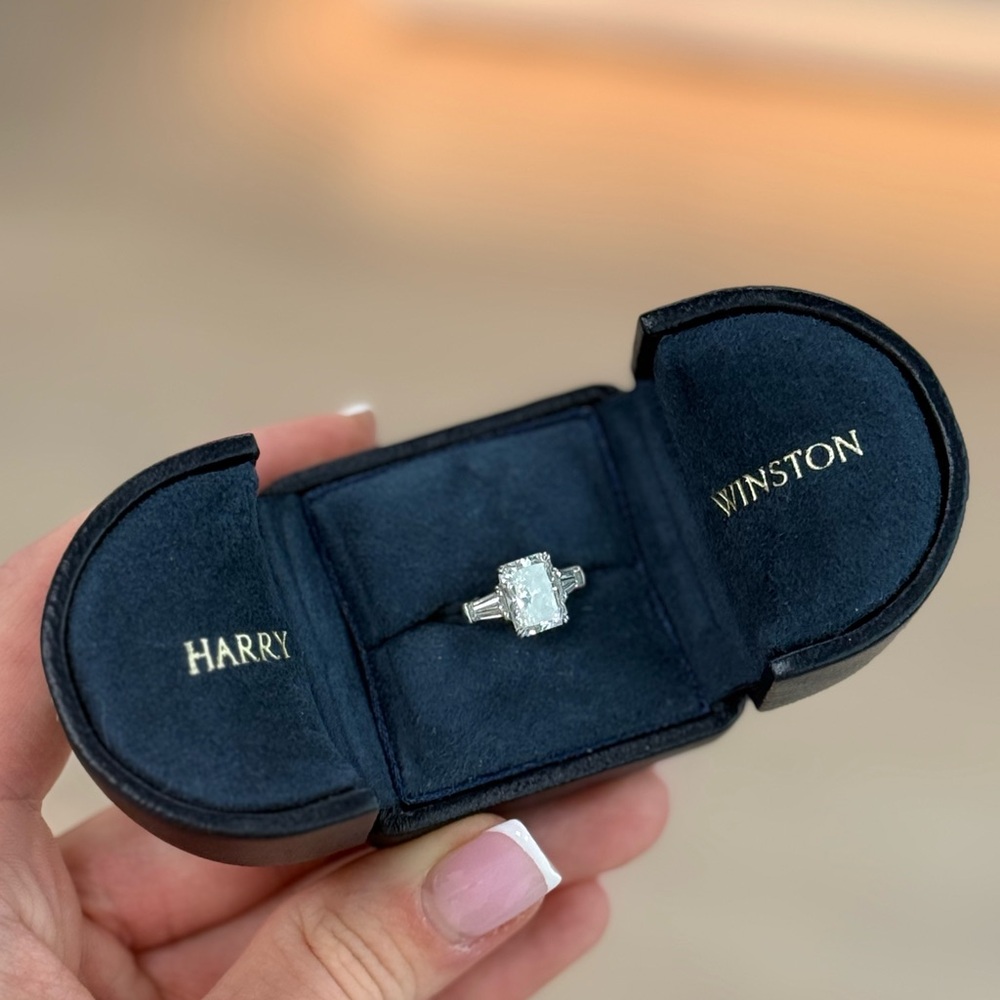 Harry Winston White and Silver Ring
